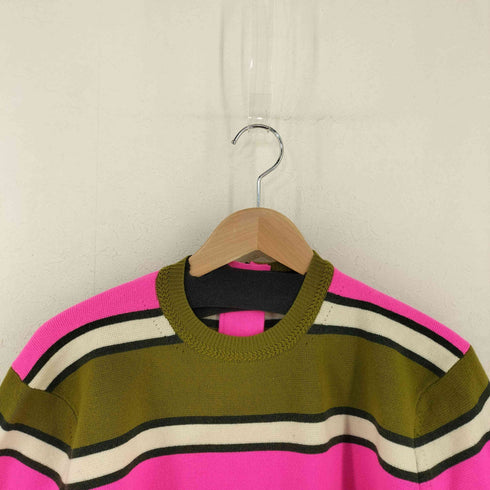 マークジェイコブス MARC JACOBS カシミヤ混 マルチボーダーニット レディース import:XS