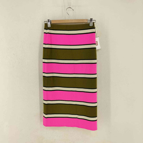 マークジェイコブス MARC JACOBS カシミヤ混 マルチボーダー ニットスカート レディース XS