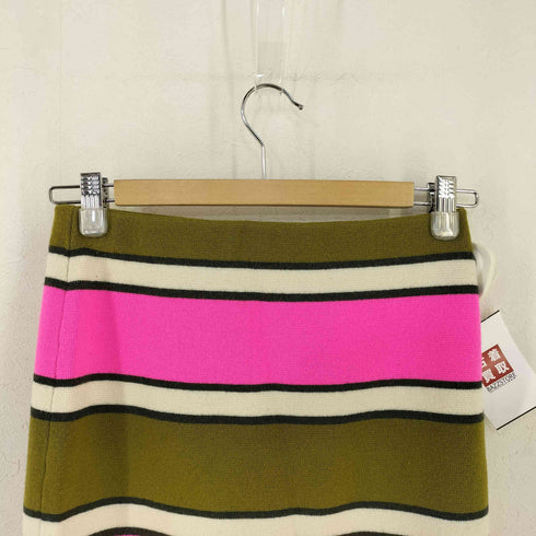 マークジェイコブス MARC JACOBS カシミヤ混 マルチボーダー ニットスカート レディース XS