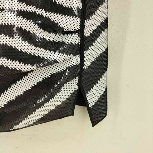 マークジェイコブス MARC JACOBS ゼブラ グロッシー ニット シークイン ドレス ZEBRA GLOSSY SEQUIN DRESS レディース import:S