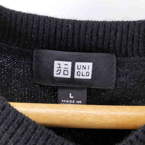 ユニクロ UNIQLO カシミア100% Vネックニット メンズ JPN:L