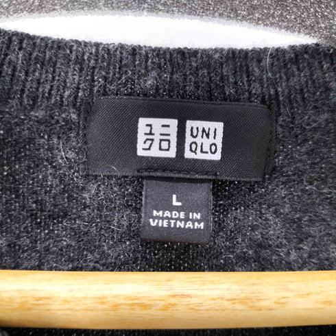 ユニクロ UNIQLO カシミア100% Vネックニット メンズ JPN:L
