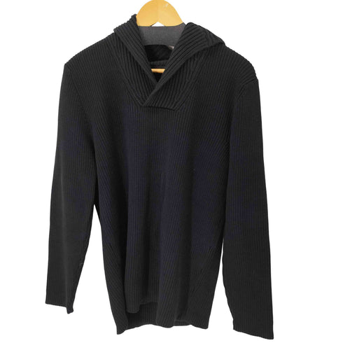 ザラマン ZARA MAN エルボーパッチ付き ショールカラーニット メンズ import:L