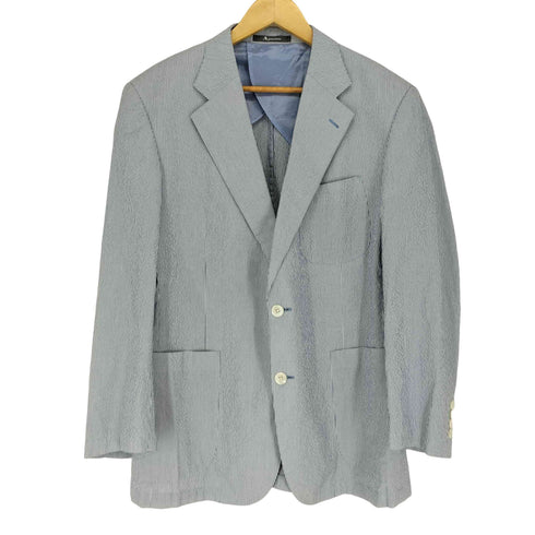 アクアスキュータム AQUASCUTUM 2B ストライプテーラードジャケット メンズ 2L