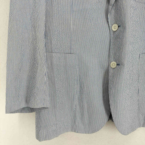 アクアスキュータム AQUASCUTUM 2B ストライプテーラードジャケット メンズ 2L
