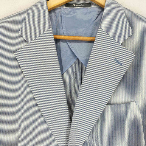 アクアスキュータム AQUASCUTUM 2B ストライプテーラードジャケット メンズ 2L