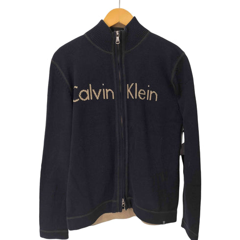 カルバンクラインジーンズ Calvin Klein Jeans フロントロゴ ジップアップニット メンズ import:M