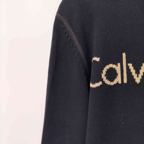 カルバンクラインジーンズ Calvin Klein Jeans フロントロゴ ジップアップニット メンズ import:M