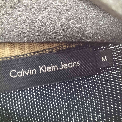 カルバンクラインジーンズ Calvin Klein Jeans フロントロゴ ジップアップニット メンズ import:M