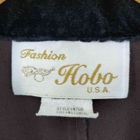 FASHION HOBO #760 USA製 ベロア切替 ジャケット レディース import:L