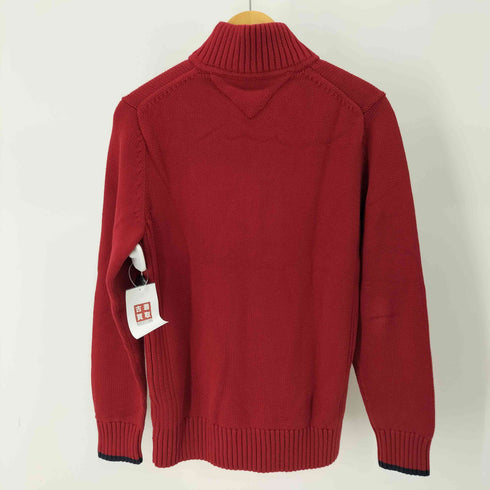 トミーヒルフィガー TOMMY HILFIGER フロントワッペンジップアップニット メンズ import:M