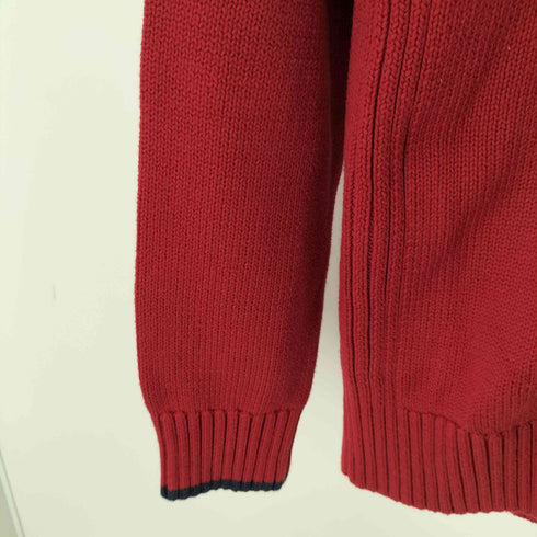 トミーヒルフィガー TOMMY HILFIGER フロントワッペンジップアップニット メンズ import:M