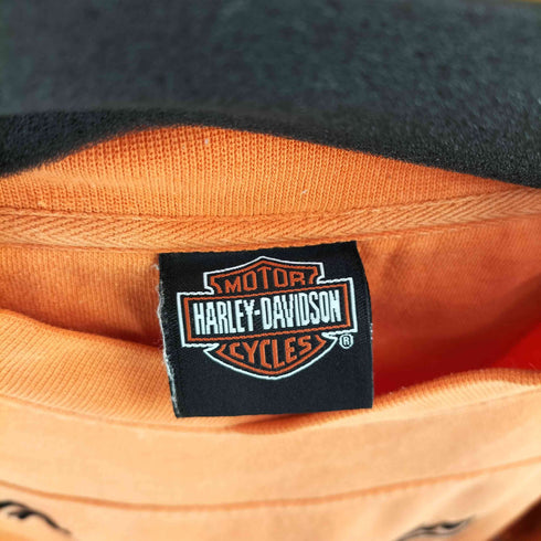 ハーレーダビッドソン HARLEY-DAVIDSON ロゴ刺繍 フットボールスウェット メンズ import:XL