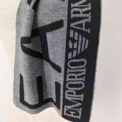 エンポリオアルマーニイーエーセブン EMPORIO ARMANI EA7 ロゴデザインマフラー メンズ