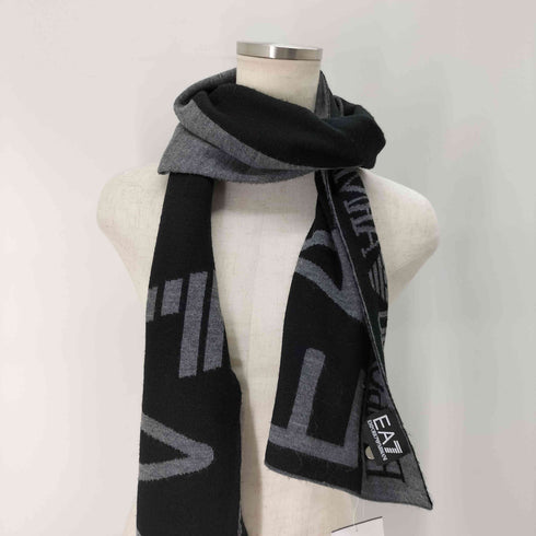 エンポリオアルマーニイーエーセブン EMPORIO ARMANI EA7 ロゴデザインマフラー メンズ