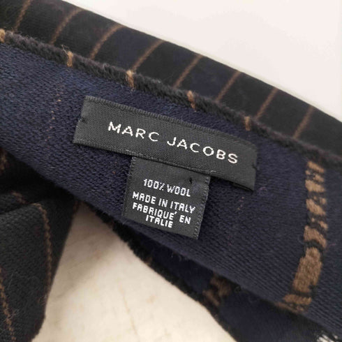 マークジェイコブス MARC JACOBS ボーダーウールマフラー メンズ