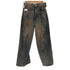 ネヴァーフォーゲット NVRFRGT 3D TWISTED WIDE LEG JEANS メンズ JPN:1