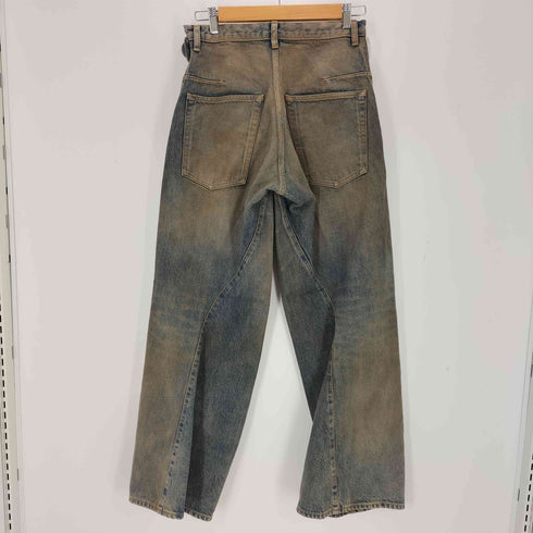 ネヴァーフォーゲット NVRFRGT 3D TWISTED WIDE LEG JEANS メンズ JPN:1