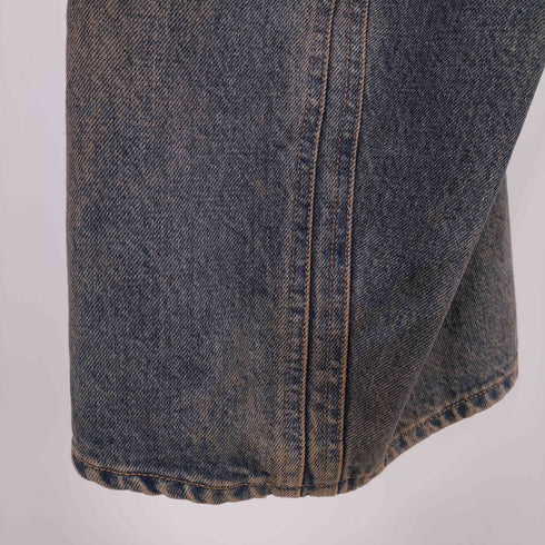 ネヴァーフォーゲット NVRFRGT 3D TWISTED WIDE LEG JEANS メンズ JPN:1