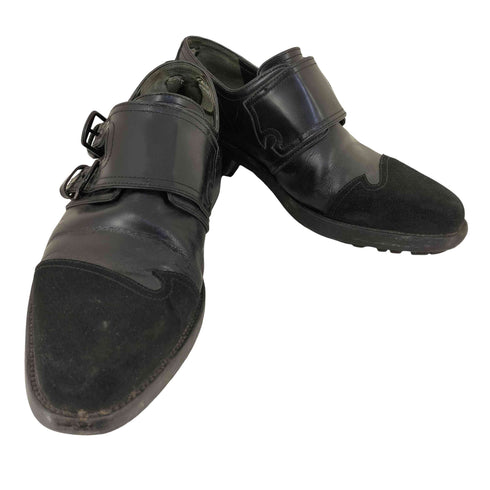 スリーワンフィリップリム 3.1 phillip lim スウェード切替 ダブルモンク レザーシューズ メンズ 42