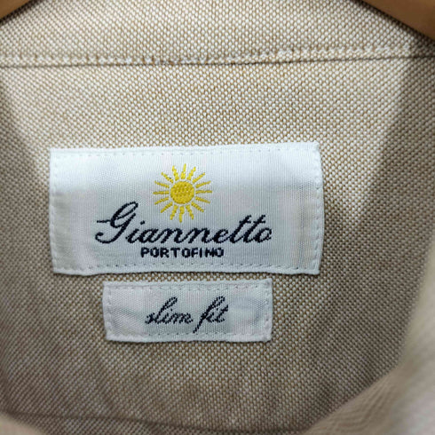 ジャンネット giannetto slim fit ロングスリーブシャツ メンズ 14 1/2