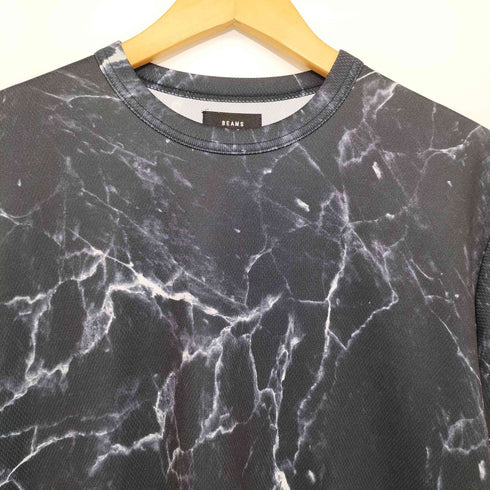 ビームス BEAMS 24SS 吸水速乾 メッシュ プリント ルーズTシャツ メンズ JPN:S