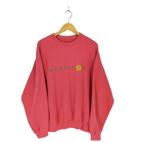 ユナイテッドカラーズオブベネトン UNITED COLORS OF BENETTON MADE IN ITALY フロントロゴ刺繍スウェット メンズ JPN:XL