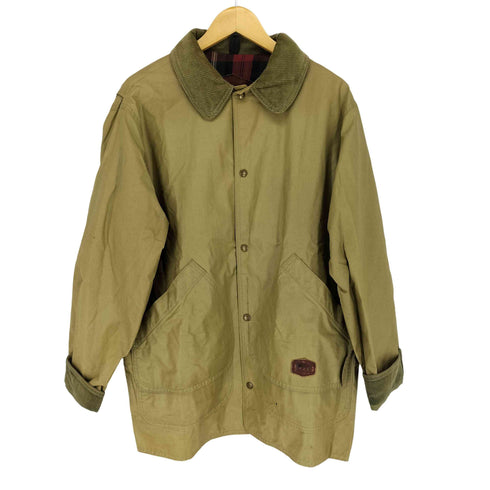 ウールリッチ WOOLRICH 90s MADE IN USA 裏地チェック コーデュロイカラーオイルドジャケット メンズ JPN:M