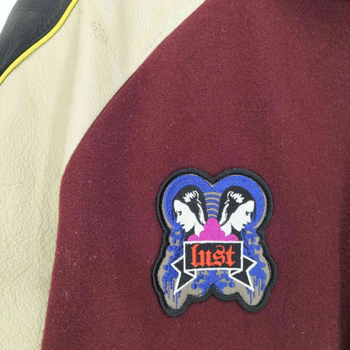 アールニューボールド R.NEWBOLD 袖カウレザー刺繍デザインスタジャン メンズ JPN:M