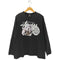 ステューシー Stussy 90-00S OLD LIVIN'STUPID LARGE プリント クルーネック 長袖Tシャツ メンズ JPN:L
