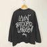 ステューシー Stussy 90-00S OLD LIVIN'STUPID LARGE プリント クルーネック 長袖Tシャツ メンズ JPN:L