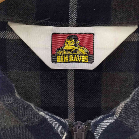 ベンデイビス BEN DAVIS ハーフジッププルオーバー チェック柄シャツ メンズ JPN:4