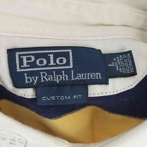 ポロバイラルフローレン Polo by RALPH LAUREN ポニー刺繍ロゴ ラガーシャツ メンズ import:L