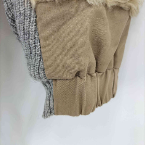 アンダーカバー UNDERCOVER ファー切替レイヤードジップブルゾン レディース
