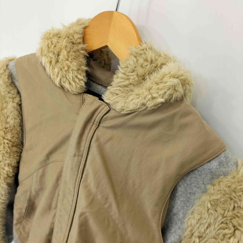 アンダーカバー UNDERCOVER ファー切替レイヤードジップブルゾン レディース