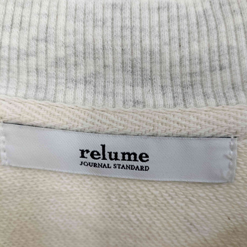 ジャーナルスタンダードレリューム JOURNAL STANDARD relume コンパクト裏毛オーバートップス レディース FREE