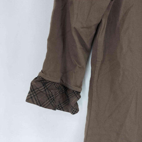 バーバリーブルーレーベル BURBERRY BLUE LABEL チェック切替 カットソー レディース 38