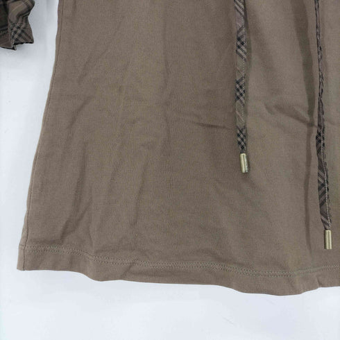 バーバリーブルーレーベル BURBERRY BLUE LABEL チェック切替 カットソー レディース 38