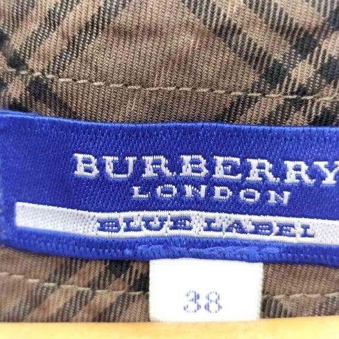 バーバリーブルーレーベル BURBERRY BLUE LABEL チェック切替 カットソー レディース 38