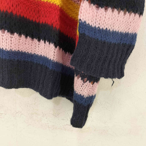 ザラ ZARA Oversized Mohair Striped Sweater レディース import:S