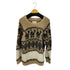 ブフト bukht JACQUARD SWEATER アルパカ混 ペルーニットセーター メンズ JPN:2