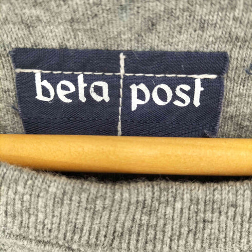 BETA POST ウールナイロン ラインニット メンズ