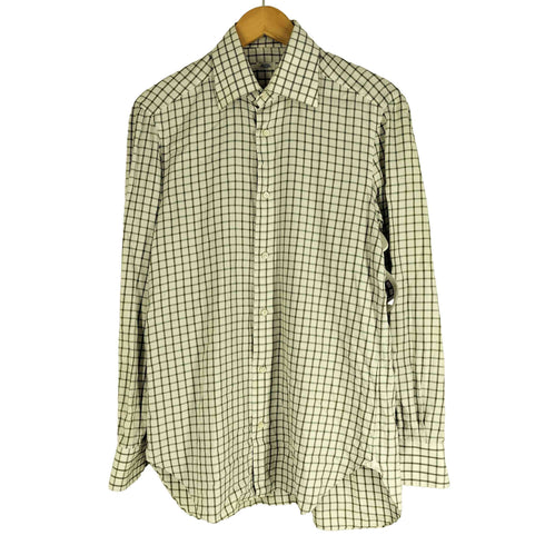 バルバ BARBA NAPOLI バイカラーチェックL/S シャツ メンズ 39 15 1/2