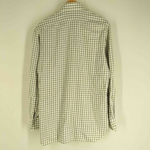 バルバ BARBA NAPOLI バイカラーチェックL/S シャツ メンズ 39 15 1/2