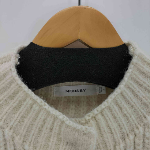 マウジー moussy TUCK SLEEVE KNIT カーディガン レディース FREE