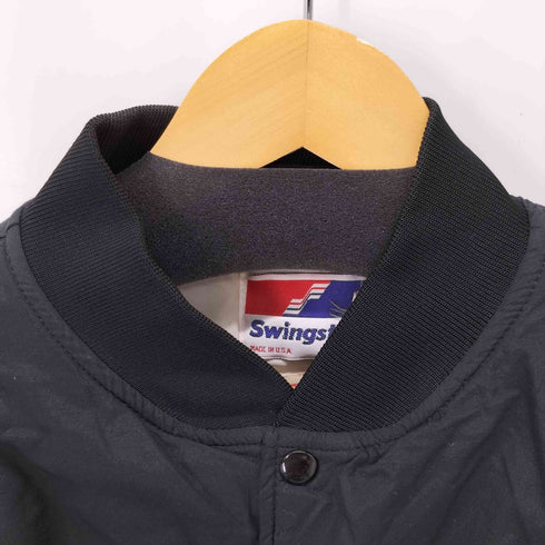 スウィングスター SWINGSTER 90S MADE IN USA 裏地キルティングチームロゴブルゾン メンズ import:L