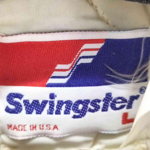 スウィングスター SWINGSTER 90S MADE IN USA 裏地キルティングチームロゴブルゾン メンズ import:L