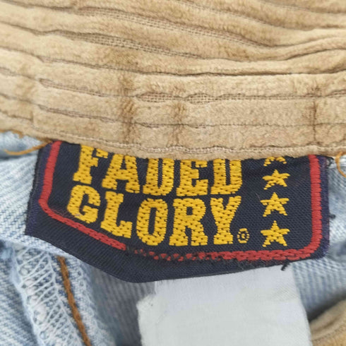 フェイデッドグローリー FADED GLORY 襟コーデュロイデニムベスト レディース JPN:L
