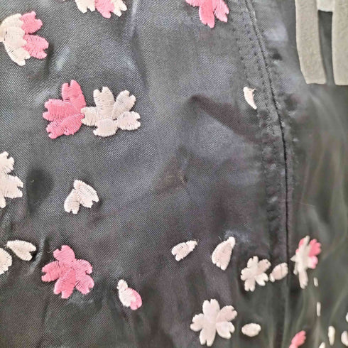 龍桜 チームロゴ刺繍デザイン スカジャン メンズ