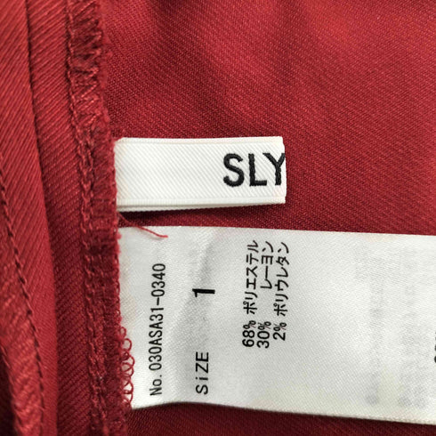スライ SLY 17SS センタープレス スラックス レディース JPN:1